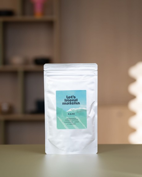 Matcha Kami w opakowaniu doypack 200 g – 100 porcji