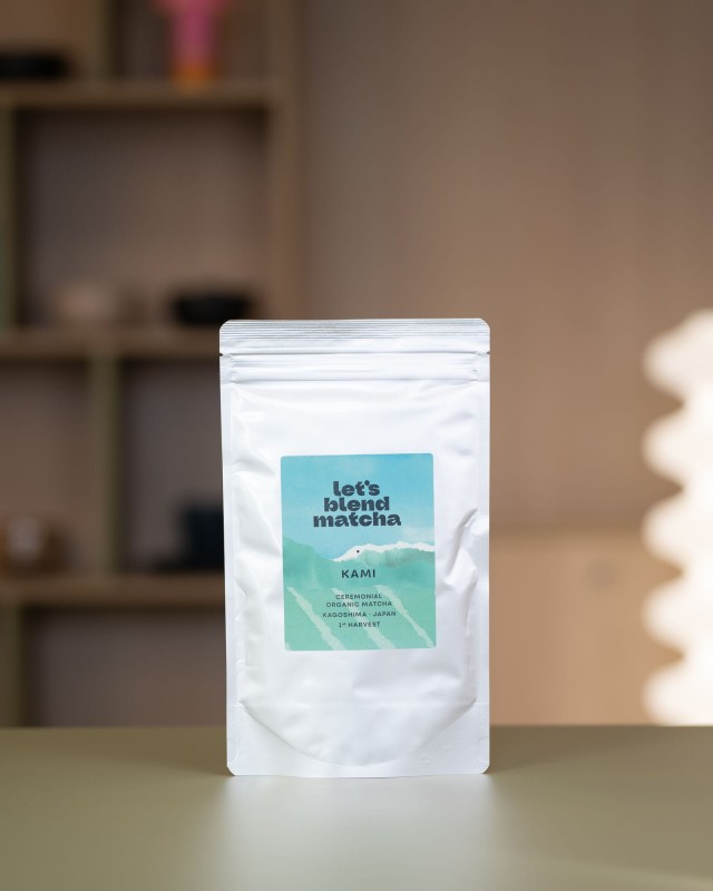 Matcha Kami w opakowaniu doypack 200 g – 100 porcji