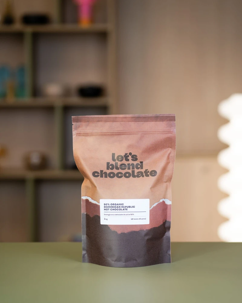 Czekolada do picia cocoa hot chocolate w opakowaniu doyepack 1 kg – 40 porcji