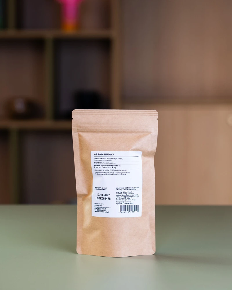 Czarna herbata Assam Nudwa Let's Blend w opakowaniu uzupełniającym (refill) 100 g - 30 porcji