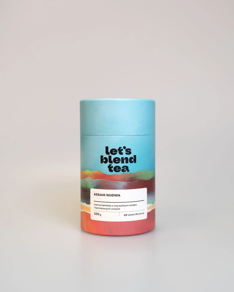 Czarna herbata Assam Nudwa Let's Blend - tuba 100 g - 30 porcji
