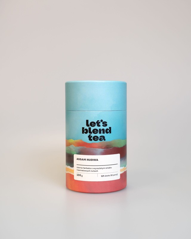 Czarna herbata Assam Nudwa Let's Blend - tuba 100 g - 30 porcji