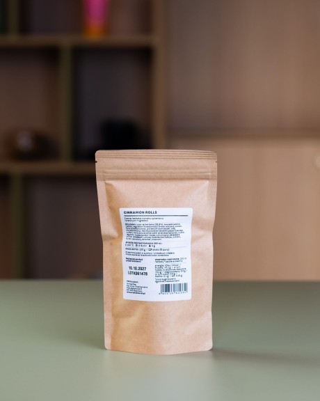 Czarna herbata o smaku cynamonu i prażonych migdałów Cinnamon Rolls Let's Blend w opakowaniu uzupełniającym (refill) 100 g - 25 porcji