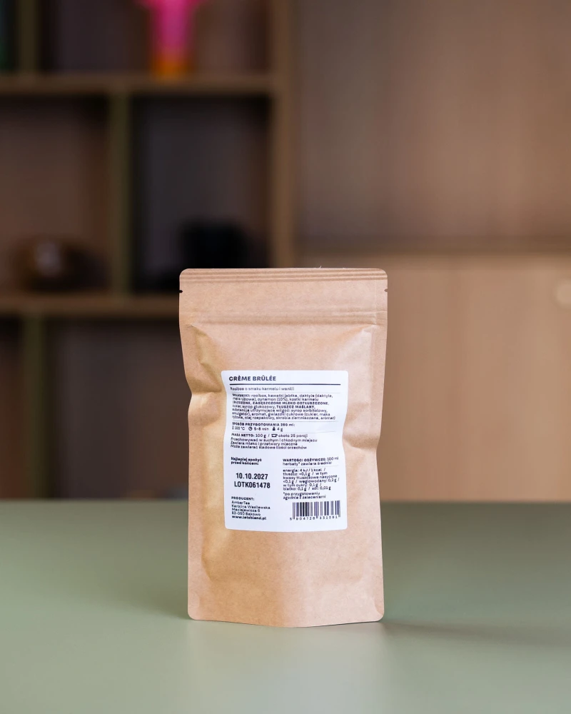 Rooibos o smaku karmelu i wanilii Creme Brulee Let's Blend w opakowaniu uzupełniającym (refill) 100 g - 25 porcji