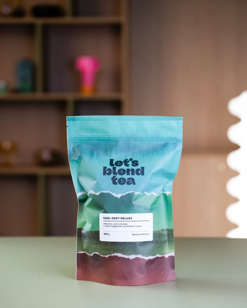 Herbata Earl Grey Deluxe Let's Blend  w opakowaniu doypack 500 g - 125 porcji