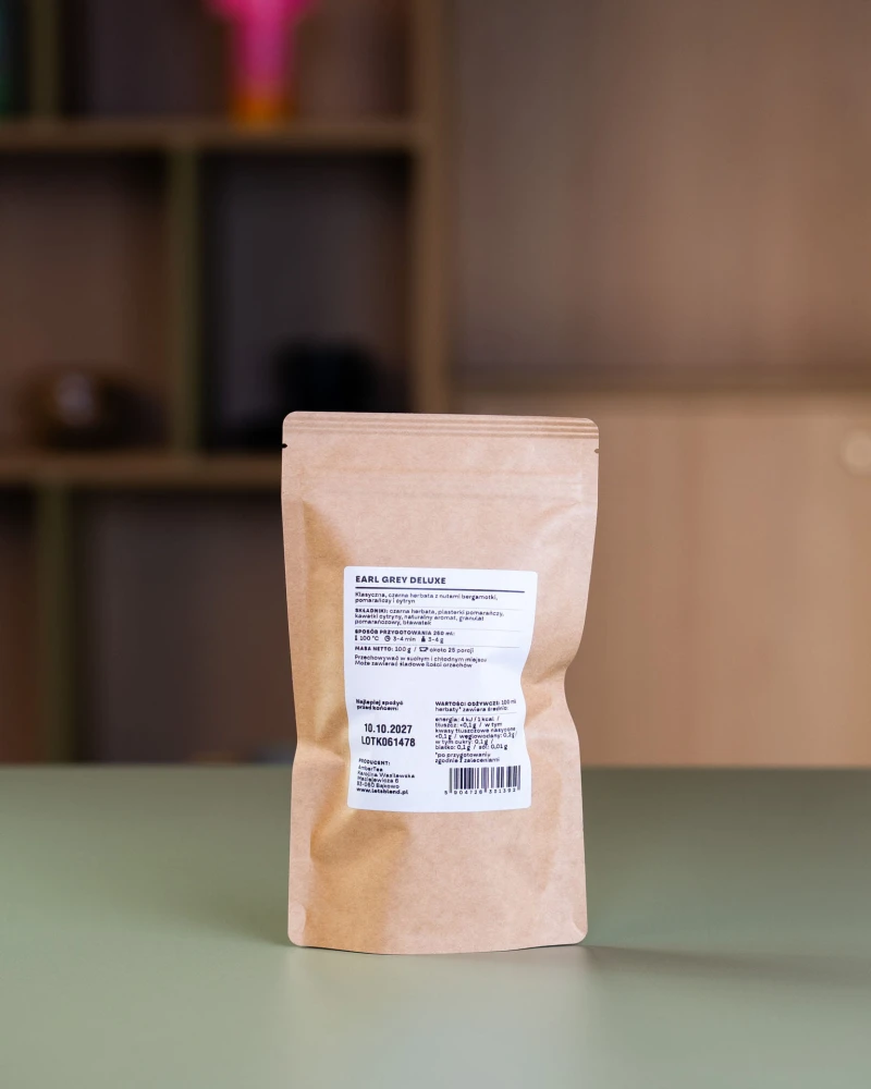Herbata Earl Grey Deluxe Let's Blend  w opakowaniu uzupełniającym (refill) 100 g - 25 porcji