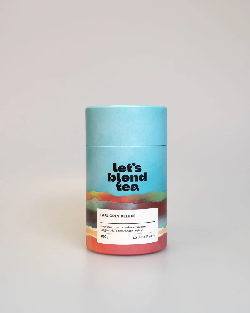 Herbata Earl Grey Deluxe Let's Blend - tuba 100 g - 25 porcji