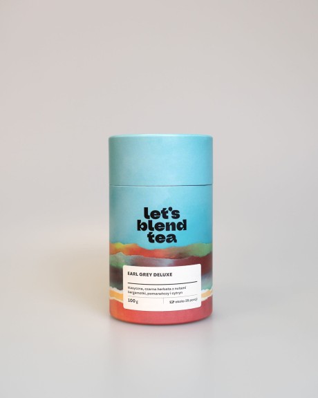 Herbata Earl Grey Deluxe Let's Blend - tuba 100 g - 25 porcji