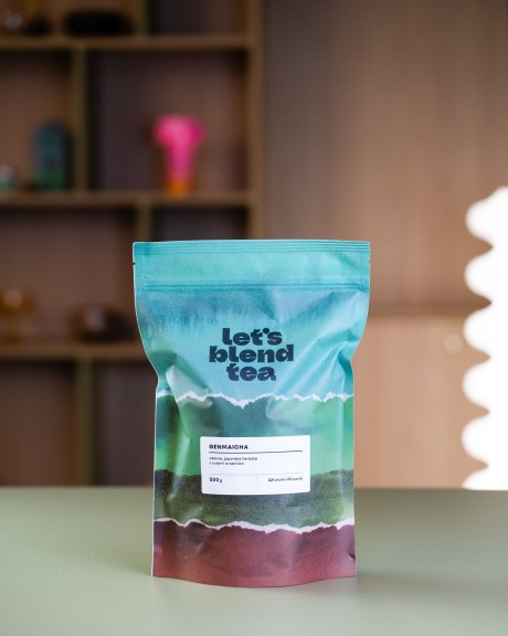 Zielona herbata japońska z nutami orzechów Japan Genmaicha w opakowaniu doypack 500 g - 125 porcji
