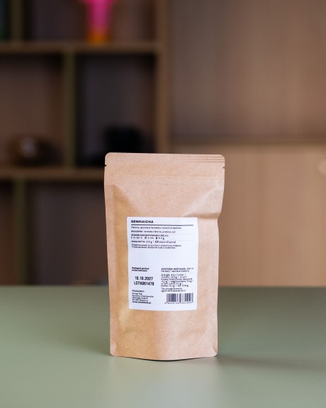 Zielona herbata japońska z nutami orzechów Japan Genmaicha w opakowaniu uzupełniającym (refill) 100 g - 25 porcji
