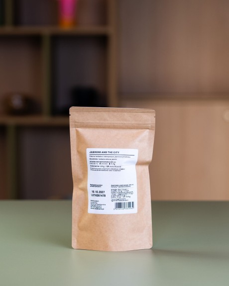 Zielona herbata o smaku jaśminowym  Jasmine and the City w opakowaniu uzupełniającym (refill) 100 g - 25 porcji