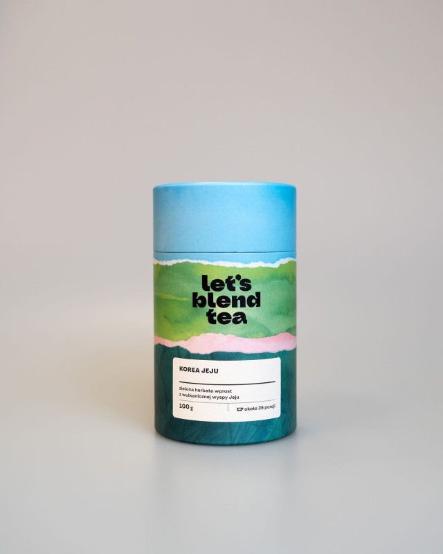 Zielona herbata z wulkanicznej wyspy Jeju - Korea Jeju Organic Let's Blend - tuba 100 g - 25 porcji