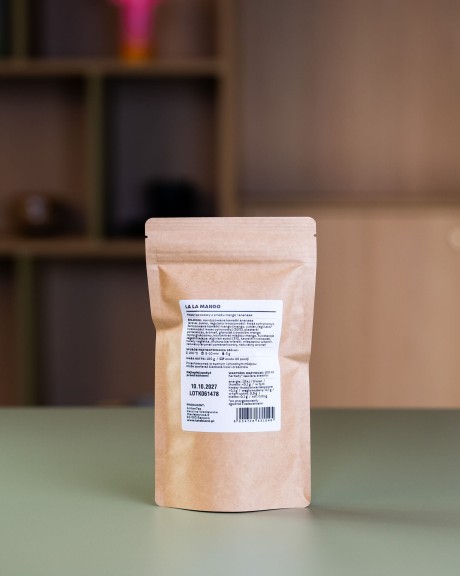 Blend owocowy o smaku mango i ananasa La La Mango w opakowaniu uzupełniającym refill 100 g – 20 porcji
