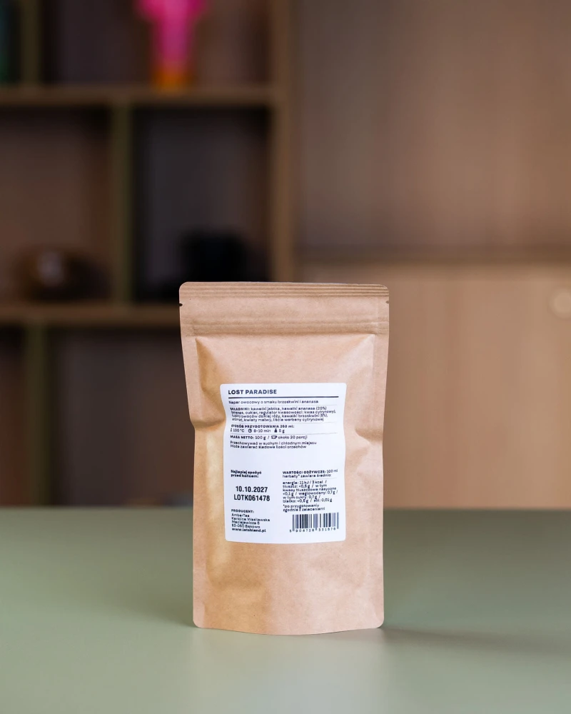 Blend owocowy o smaku mango i ananasa - Lost Paradise w opakowaniu uzupełniającym refill 100 g – 20 porcji