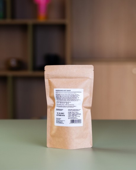 Blend owocowy o smaku mandarynki i imbiru  Morning Hot Shot w opakowaniu uzupełniającym refill 100 g – 20 porcji