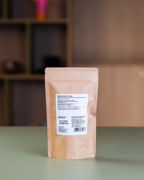 Zielona herbata z miętą Peppermint Club w opakowaniu uzupełniającym (refill) 100 g - 30 porcji