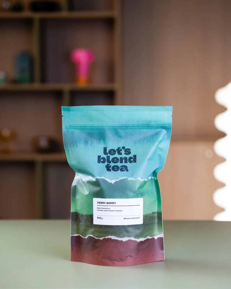 Blend owocowy o smaku czerwonych owoców Verry Berry w opakowaniu doyepack 500 g – 100 porcji