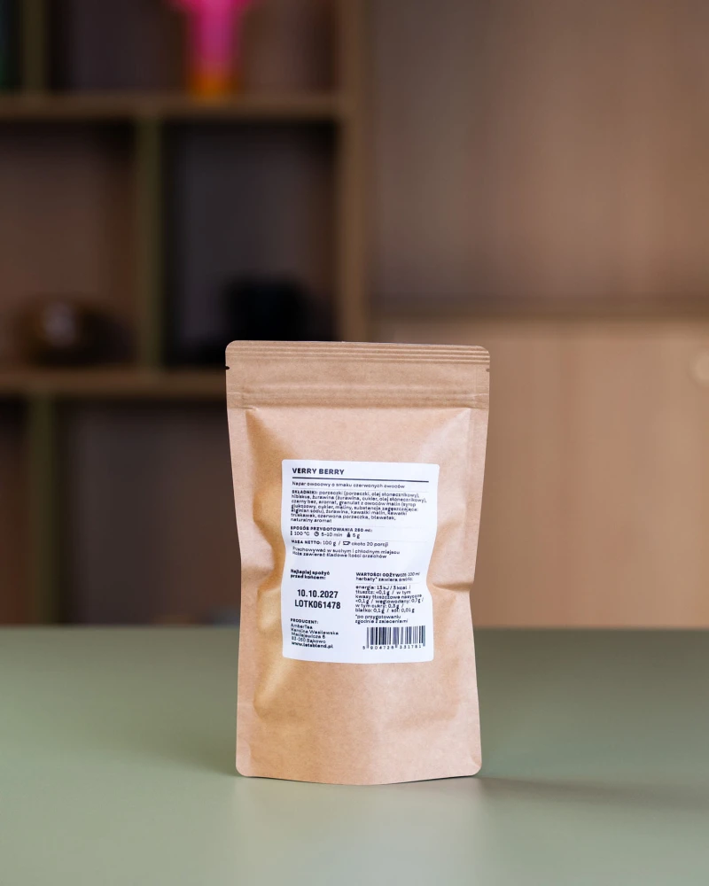 Blend owocowy o smaku czerwonych owoców Verry Berry w opakowaniu uzupełniającym refill 100 g – 20 porcji