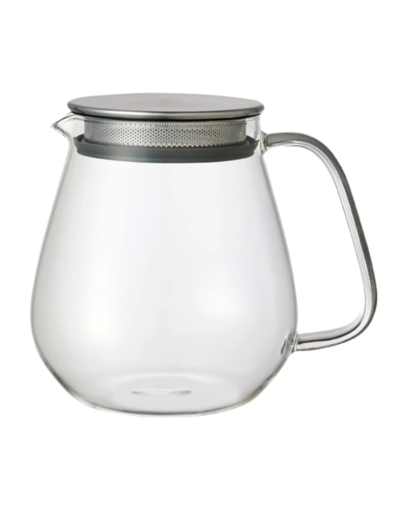 Szklany dzbanek do herbaty KINTO One Touch 720 ml z metalową pokrywką