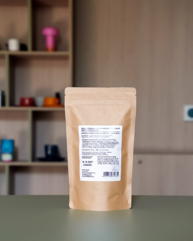 Czekolada do picia 50% cocoa hot chocolate w opakowaniu refill 250 g – 10 porcji